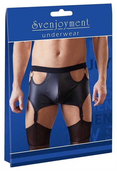 Трусы-джокеры Svenjoyment Mister B с пажами мужские черные, L 00000014847 - фото 44631