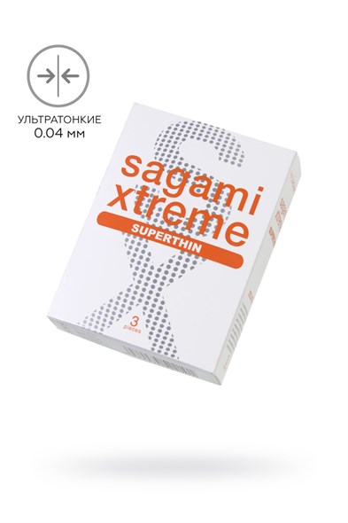 Презервативы Sagami Xtreme классика сверхтонкий латекс 0,04мк, 3шт 00001308908 - фото 59035