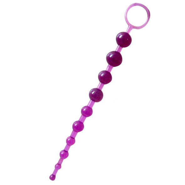 Анальная цепочка с кольцом Anal Stimulator, фиолетовый 00000117190 - фото 59162