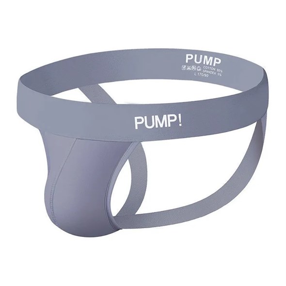 Мужские трусы джоки серые PUMP! размер L 00001309989 - фото 61364