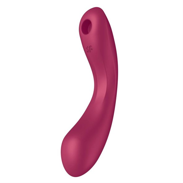 Двусторонний вакуумно-волновой стимулятор Satisfyer Curvy Trinity 1, красный 00001309186 - фото 61771