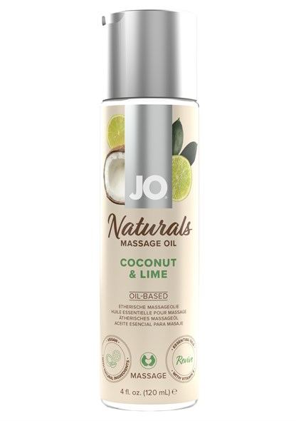 Массажное масло с ароматом кокоса и лайма JO Naturals Coconut Lime, 120 мл 00001310095 - фото 63791