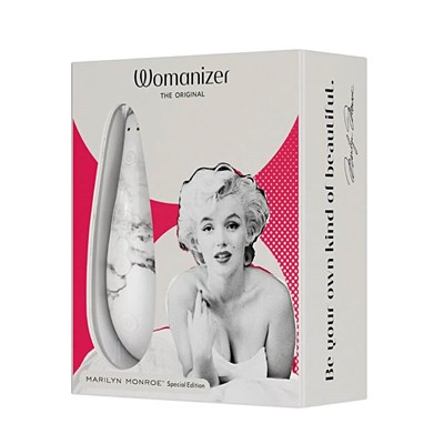 Бесконтактный стимулятор клитора Womanizer Marilyn Monroe мраморно-белый 00001308272
