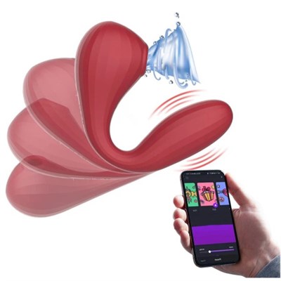 Гаджетовый вакуумно-волновой вибратор Magic Motion Bobi красный 00001309412
