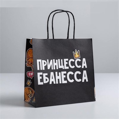 Пакет подарочный «Принцесса», 22*22*11 см 00000117450