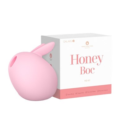 Стимулятор клитора Galaku Honey Boc вакуумный, розовый 00001309829