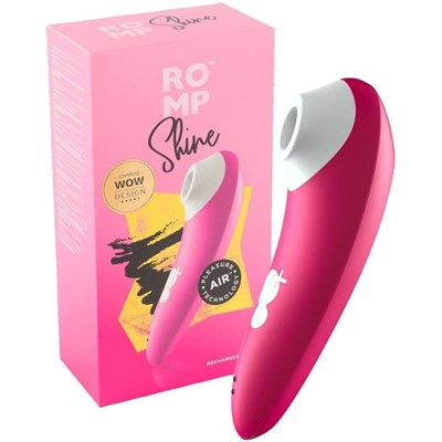 Вакуум-волновой бесконтактный стимулятор клитора Romp Shine, розовый 00001309892