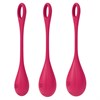 Набор одинарных вагинальных шариков Satisfyer Yoni Power 1, бордовый 00000117386 - фото 50286