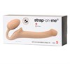 Безремневой страпон Strap-On-Me Semi-Realistic гибкий телесный, S 00001309668 - фото 59125