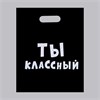 Пакет «Ты классный» 31*40см, 60 мкм 00000117444 - фото 61616